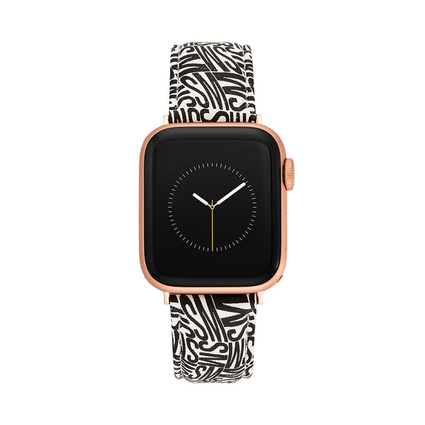 Apple Watch® LOGO WATCH BAND BLACK/WHITE 38-40MM