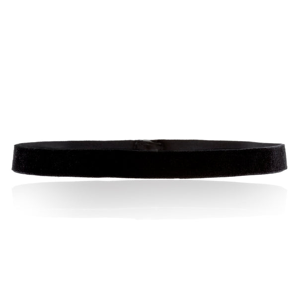 NARROW VELVET CHOKER BLACK