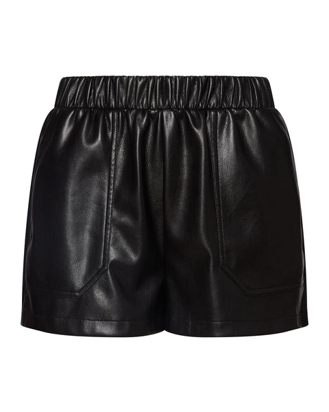 FAUX THE RECORD SHORT BLACK