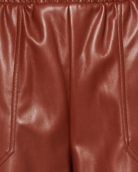 FAUX THE RECORD SHORT COGNAC