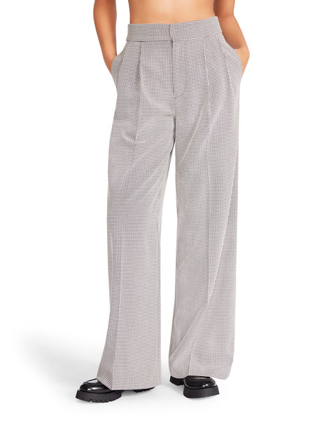 ISABELLA PLAID PANT BLACK