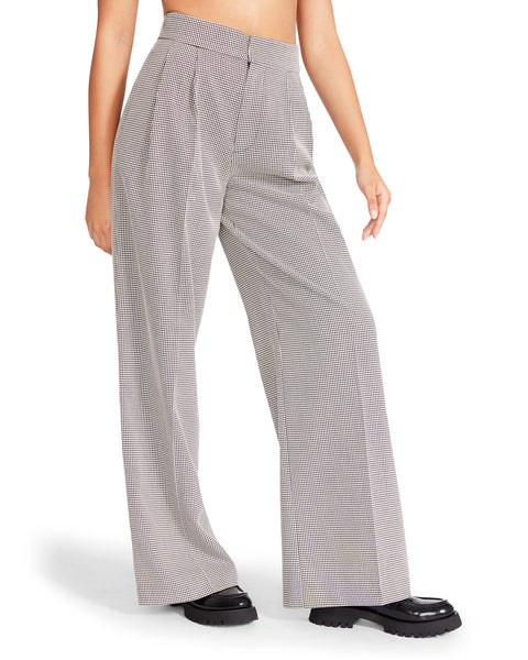 ISABELLA PLAID PANT BLACK