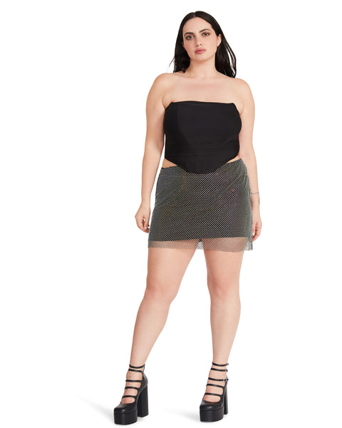 DAHLIA TOP BLACK
