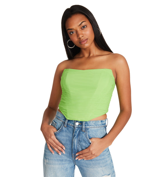 DAHLIA TOP NEON GREEN