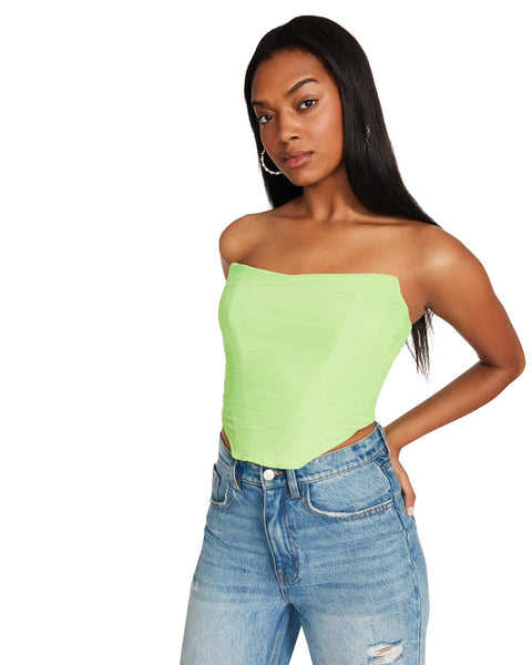 DAHLIA TOP NEON GREEN