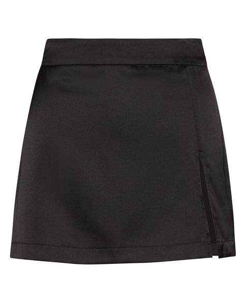 CAMERON SKIRT BLACK SATIN