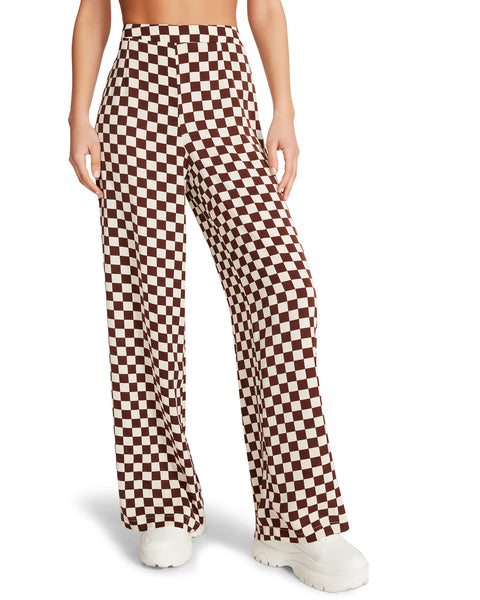 3-PIECE CHECKERED SET BROWN