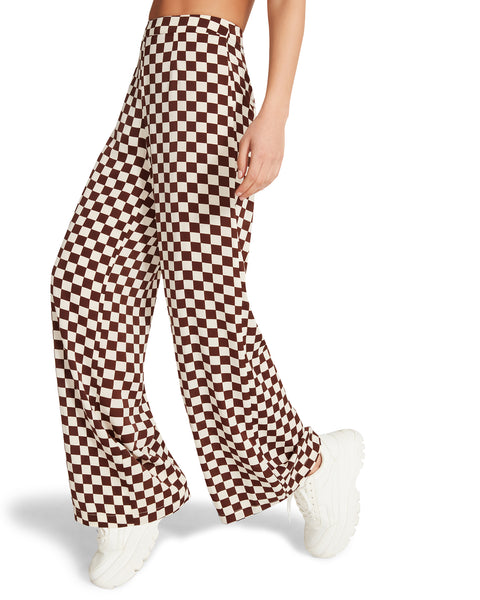 3-PIECE CHECKERED SET BROWN