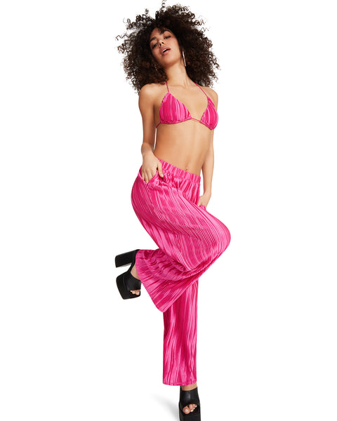 PLISSE PANT SET PINK