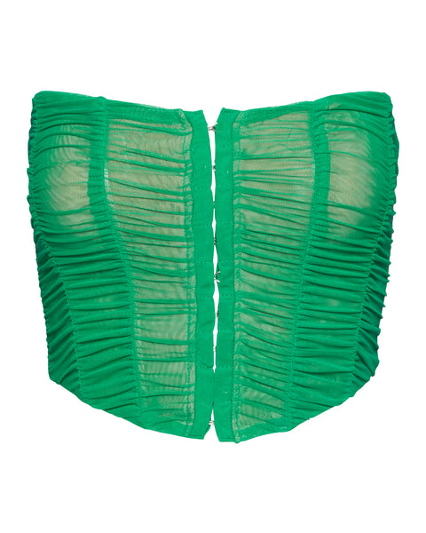 RUCHED CORSET GREEN