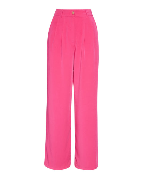 PLEATED TROUSERS FUCHSIA