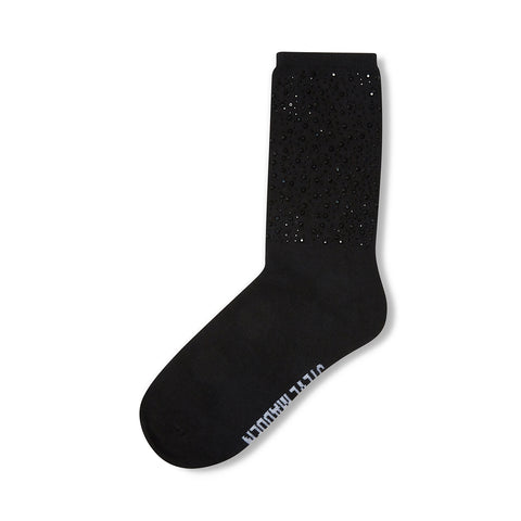 ALLOVER CRYSTAL CREW SINGLE BLACK IMAGE